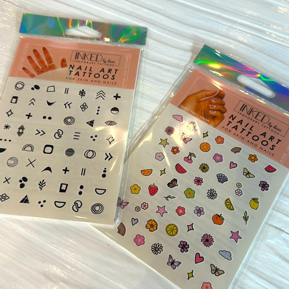Set of 2! Inked by Dani Nail Art Tattoos
